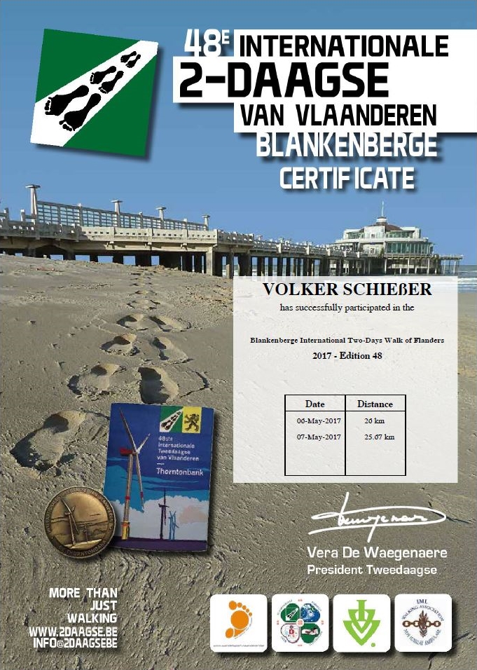 Certificate Volker