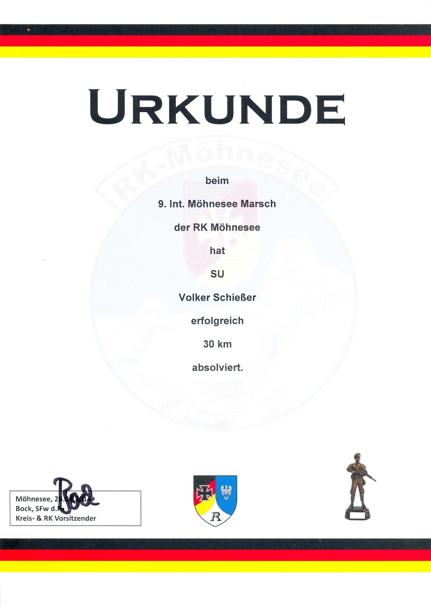Urkunde Volker 2017